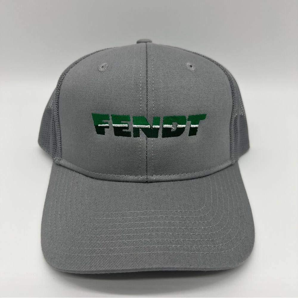 Fendt‎ Tractor Baseball Hat, Gray, Adjustable